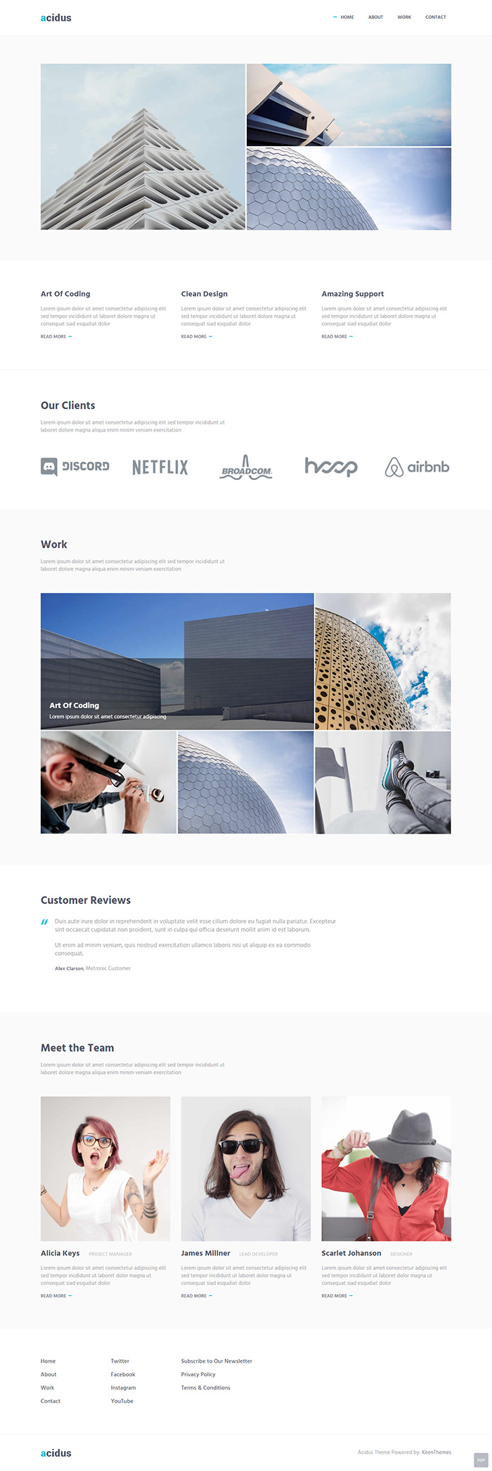 Free Acidus Website Template