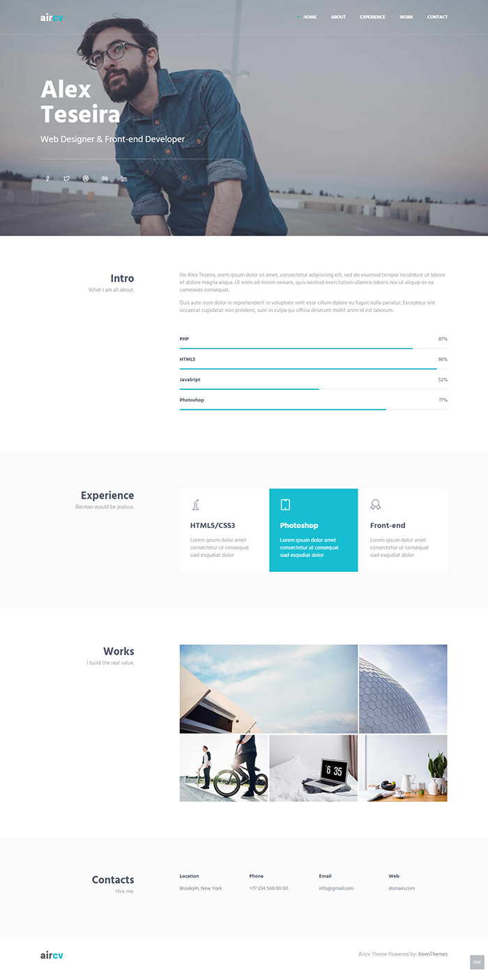 Free Aircv Website Template