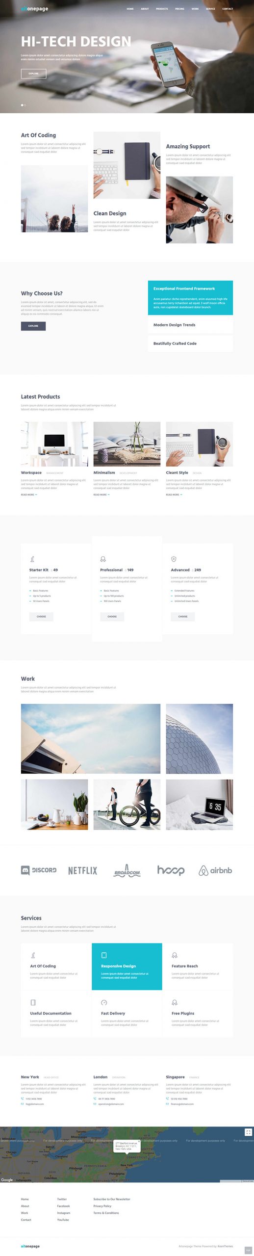 Free AitOnepage Website Template