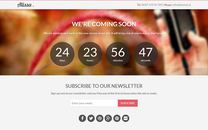 Free Alissa Website Template