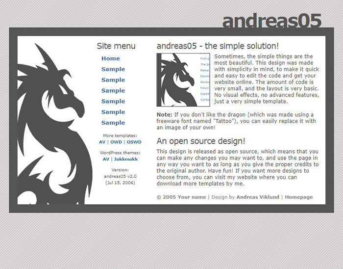 Free Andreas05 Website Template