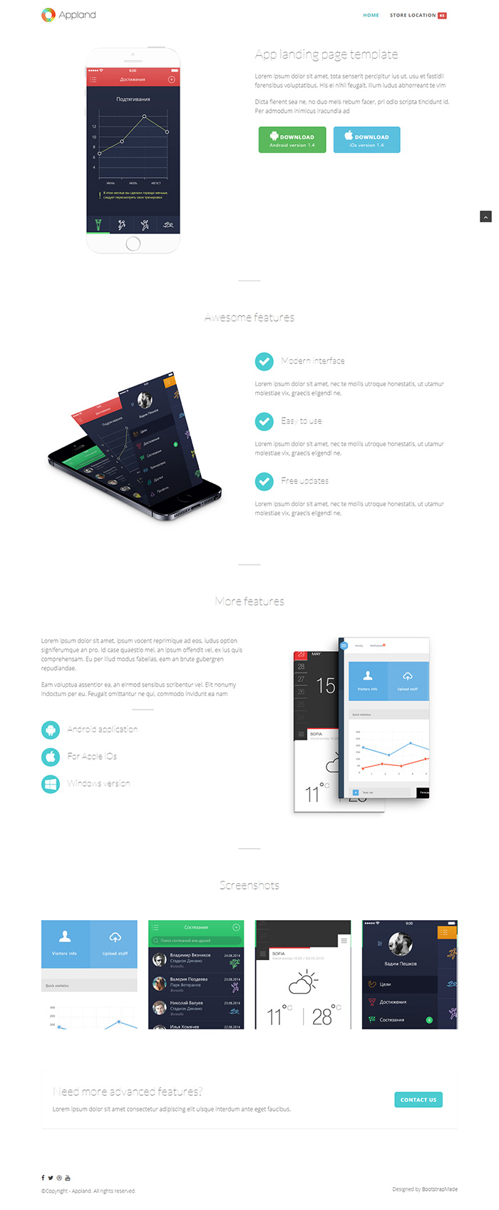 Free Appland Website Template