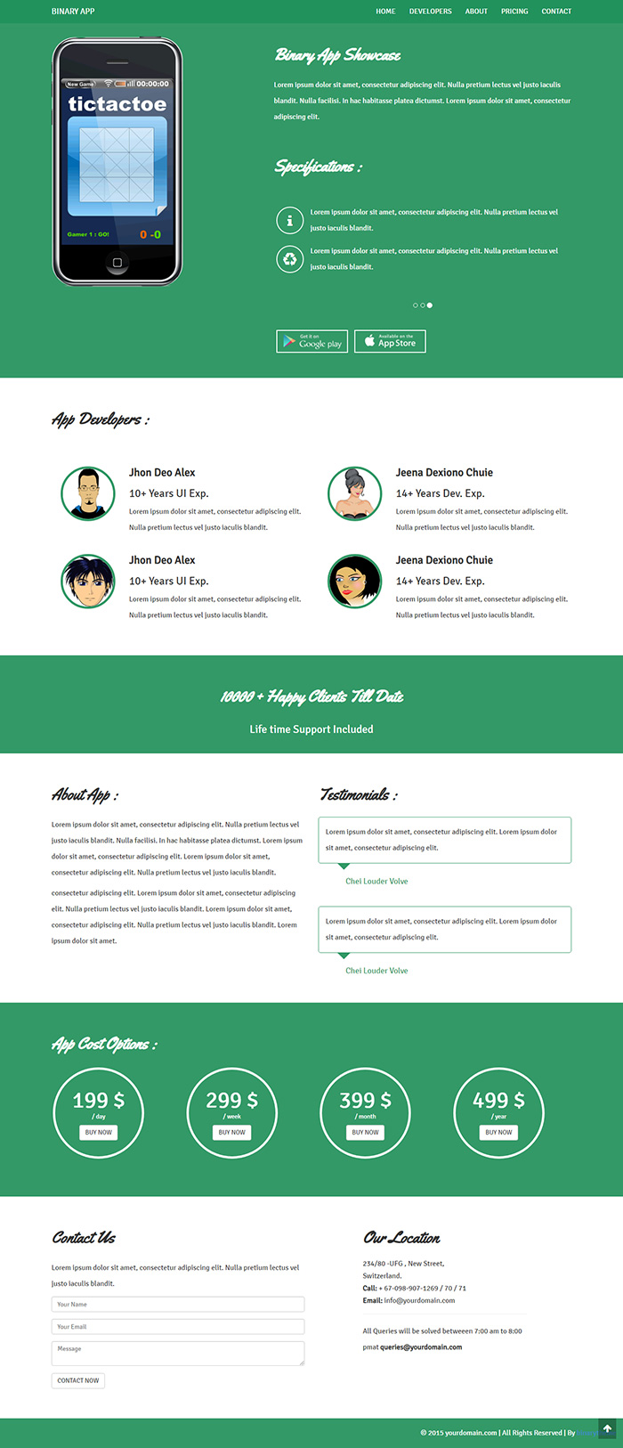 Free Appzy Website Template