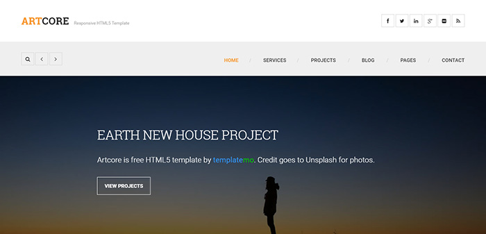 Free ArtCore Website Template