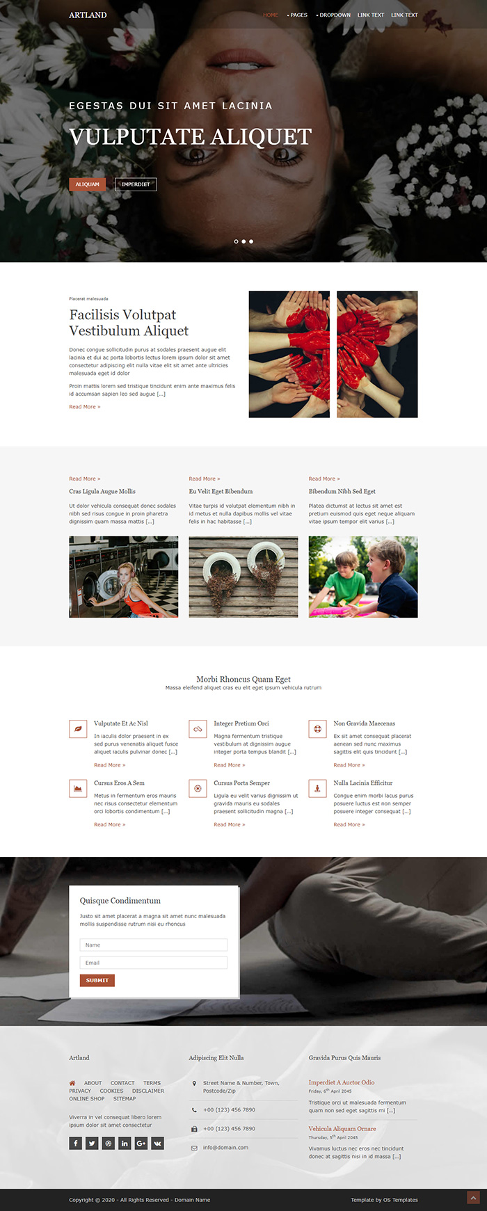 Free Artland Website Template