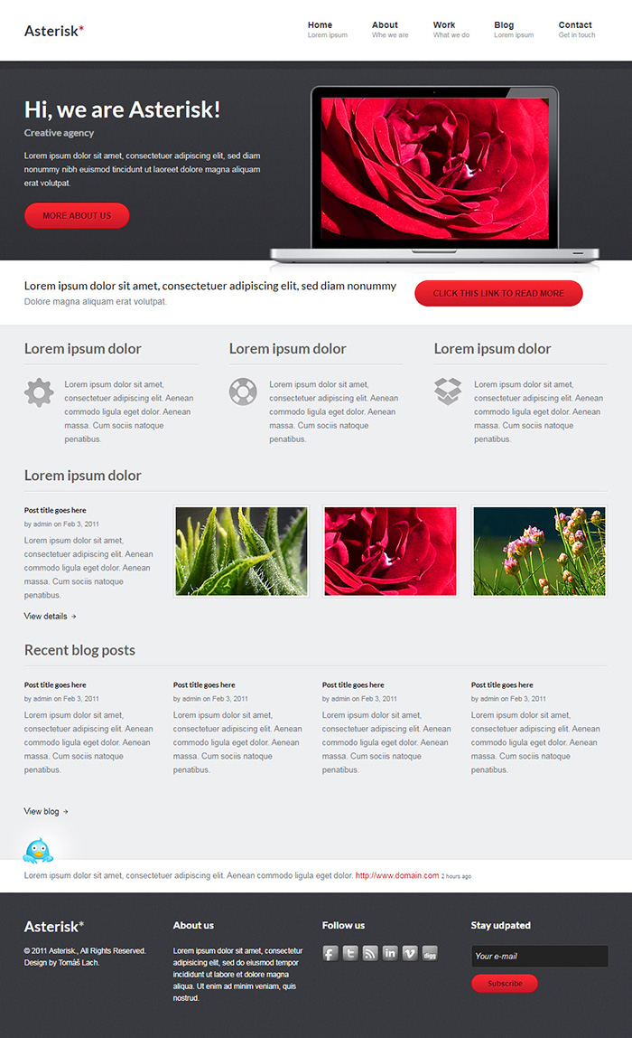 Free Asterisk Website Template