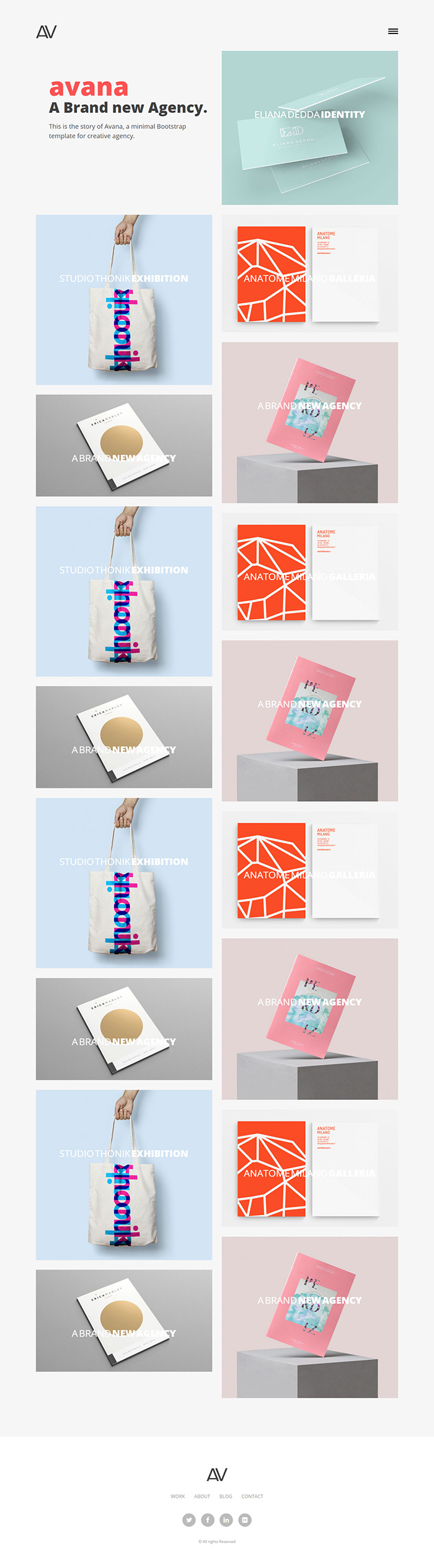 Free Avana Website Template