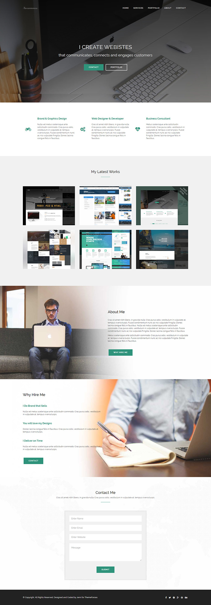 Free Awesomeness Website Template