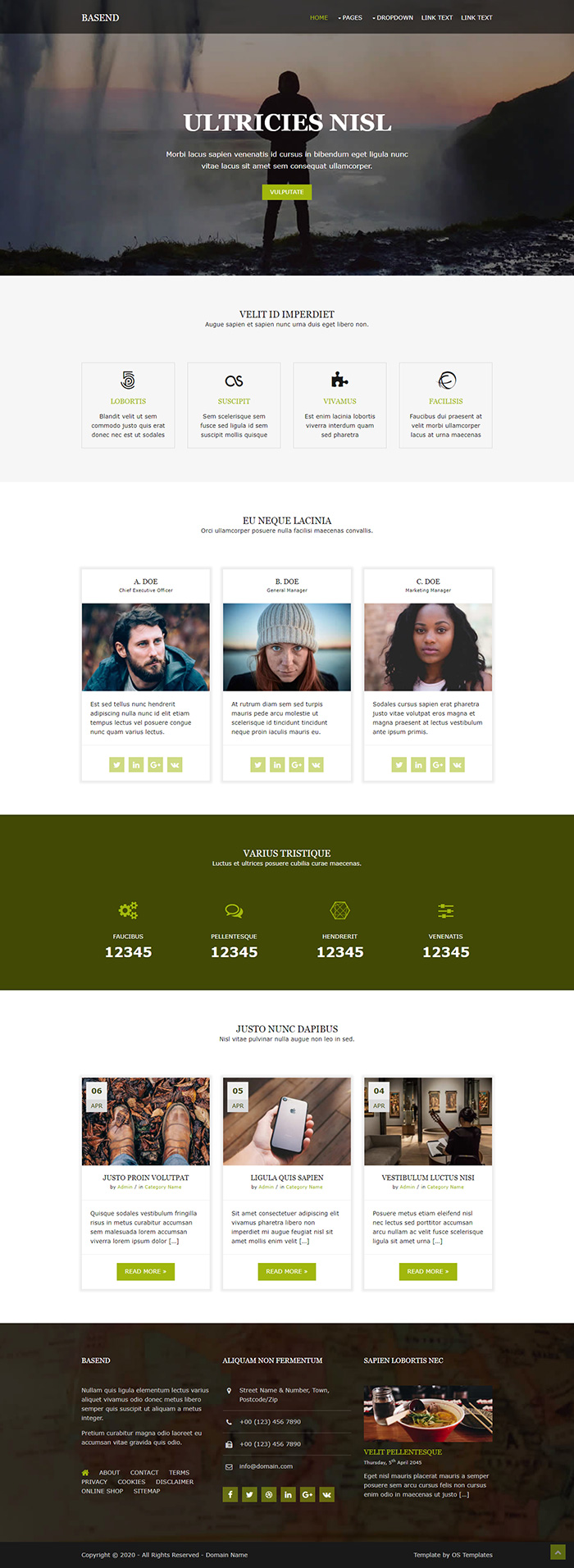 Free Basend Website Template