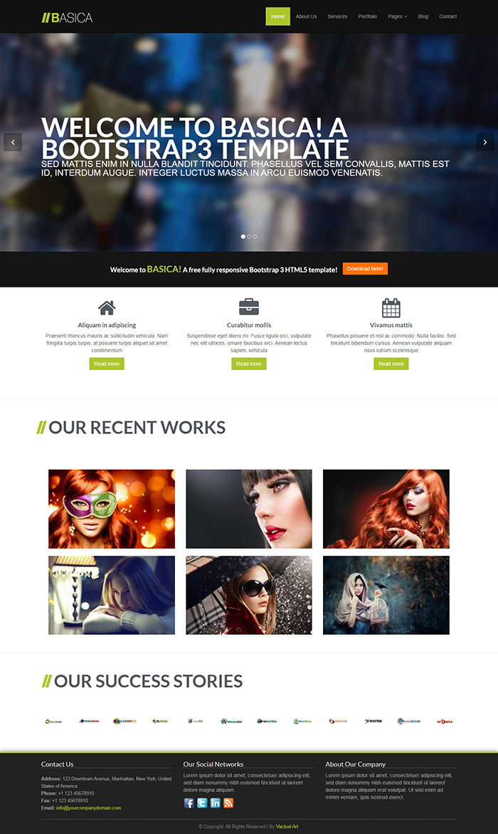 Free BASICA Website Template