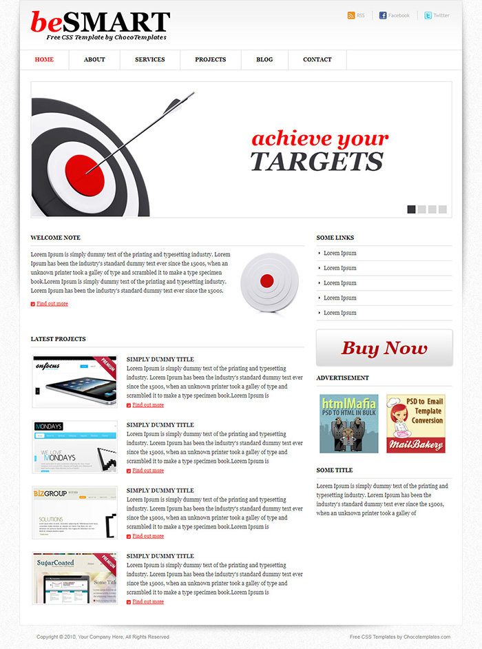 Free beSMART Website Template