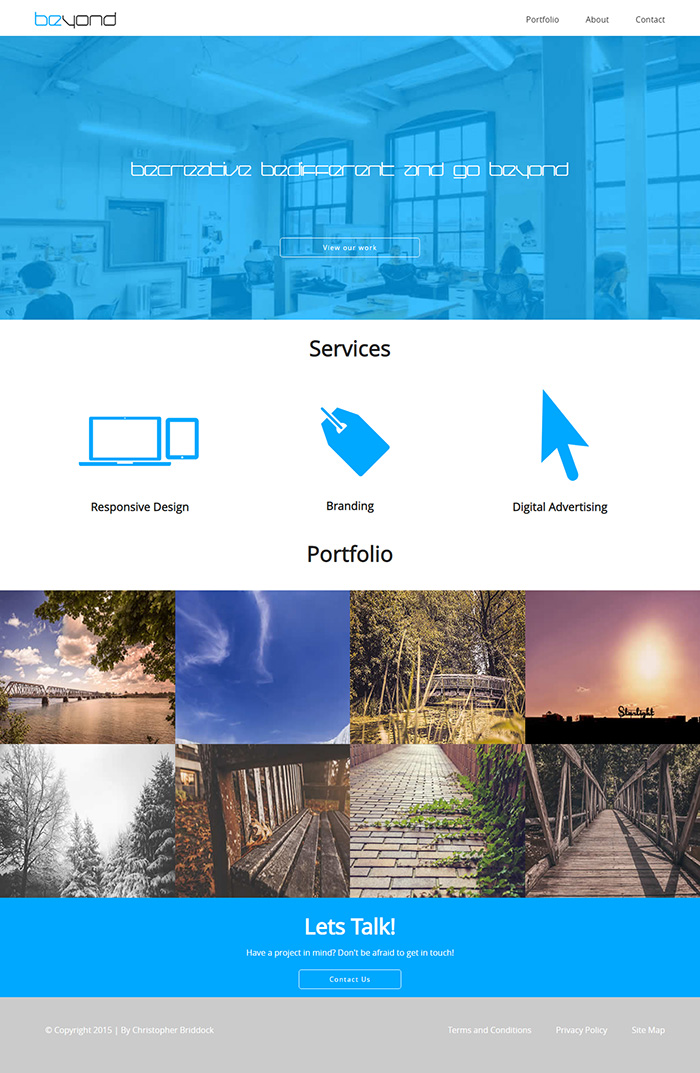 Free Beyond Website Template