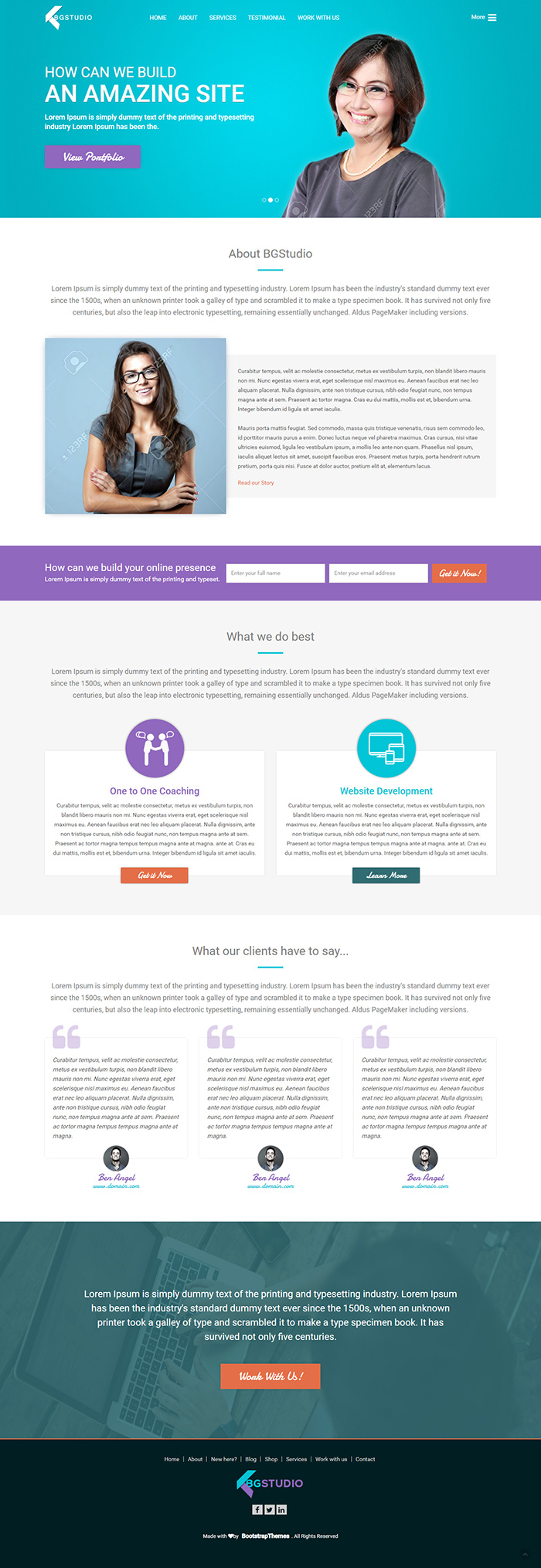 Free BGStudio Website Template