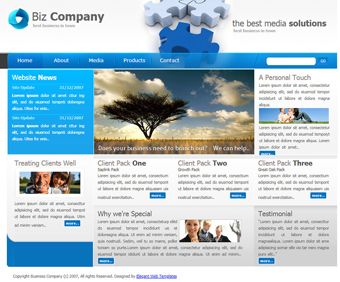Free Biz Company Website Template - Free Website Templates, HTML5 & CSS ...
