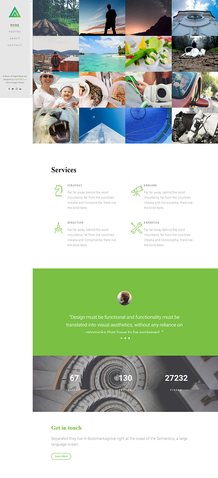 Free Blend Website Template