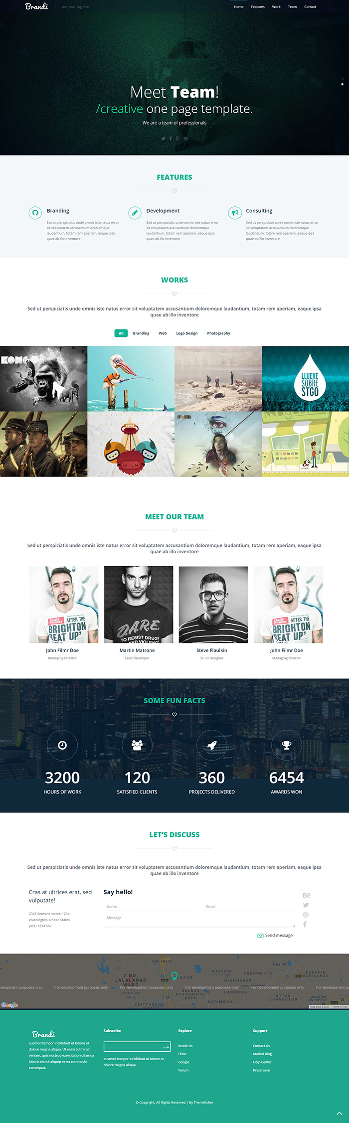 Free Brandi Website Template