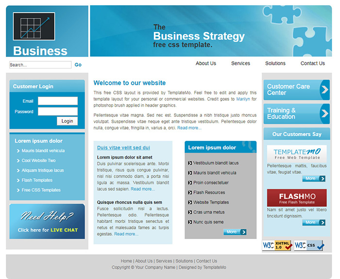 Free Business Strategy Website Template Free Website Templates HTML5