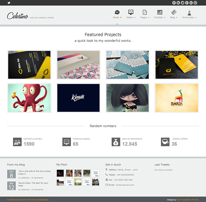 Free Celestino Website Template