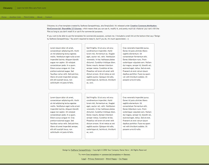 Free Chicanery Website Template
