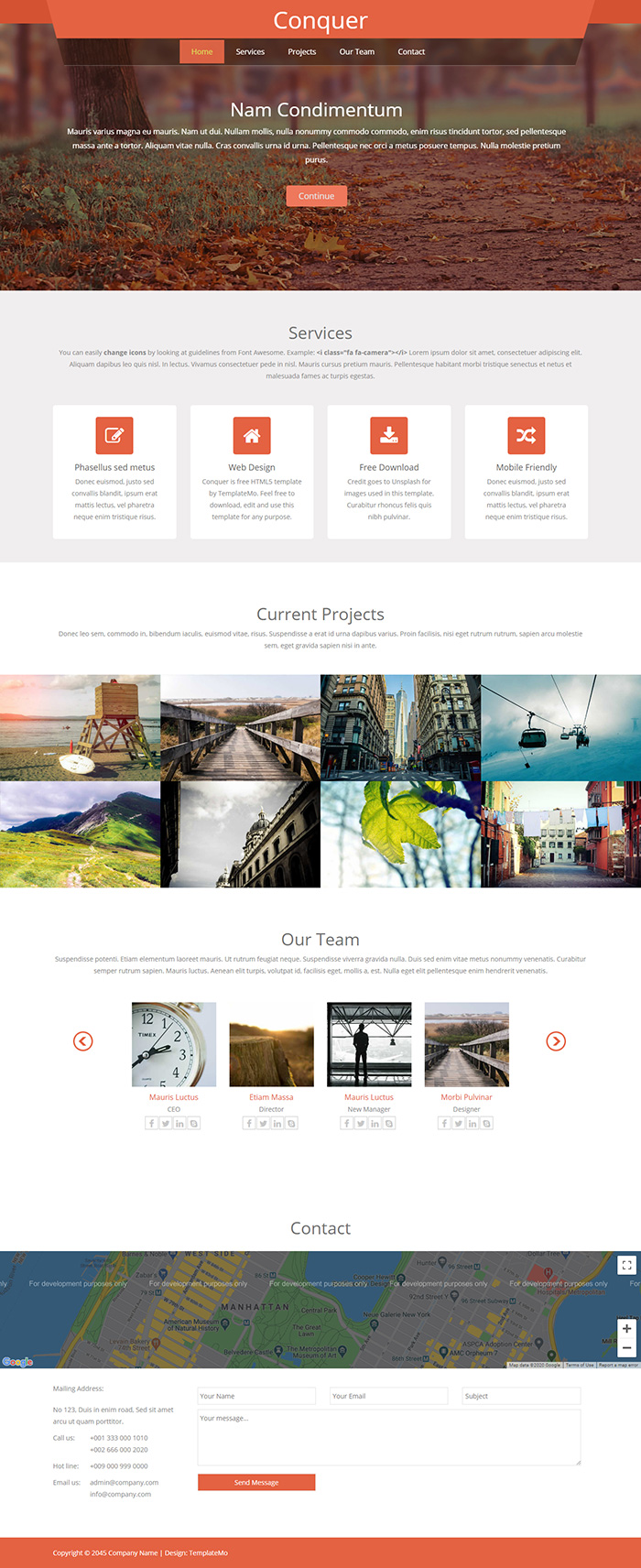 Free Conquer Website Template - Free Website Templates, HTML5 & CSS ...