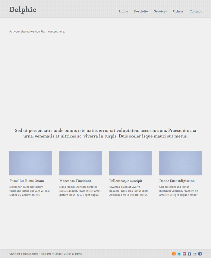 Free Delphic Website Template