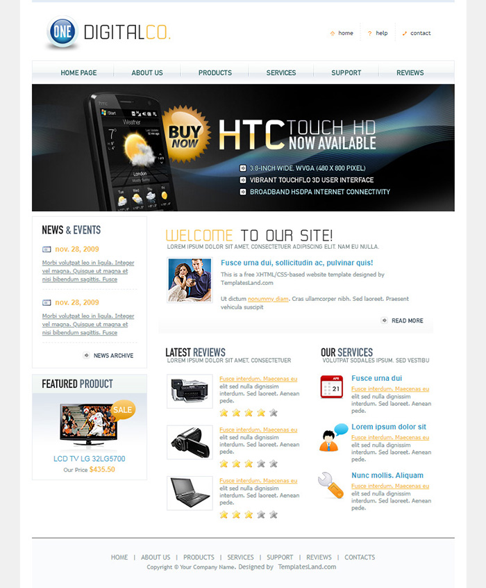 Free Digital Co. Website Template