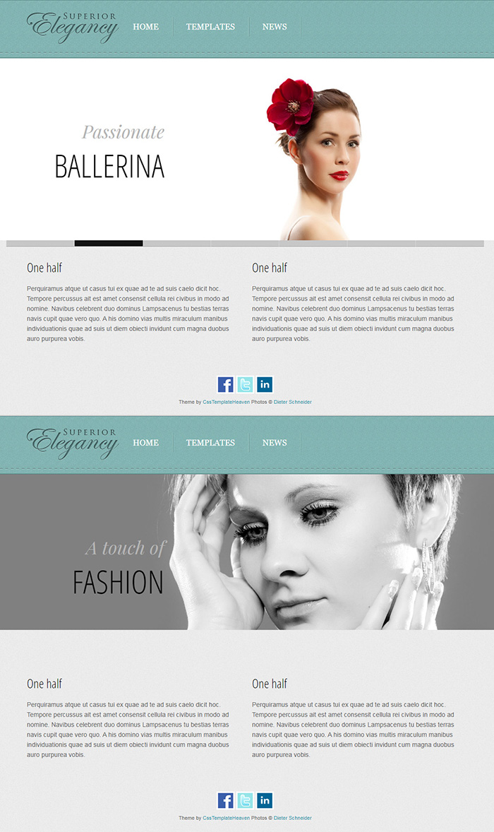 Free Elegancy Website Template