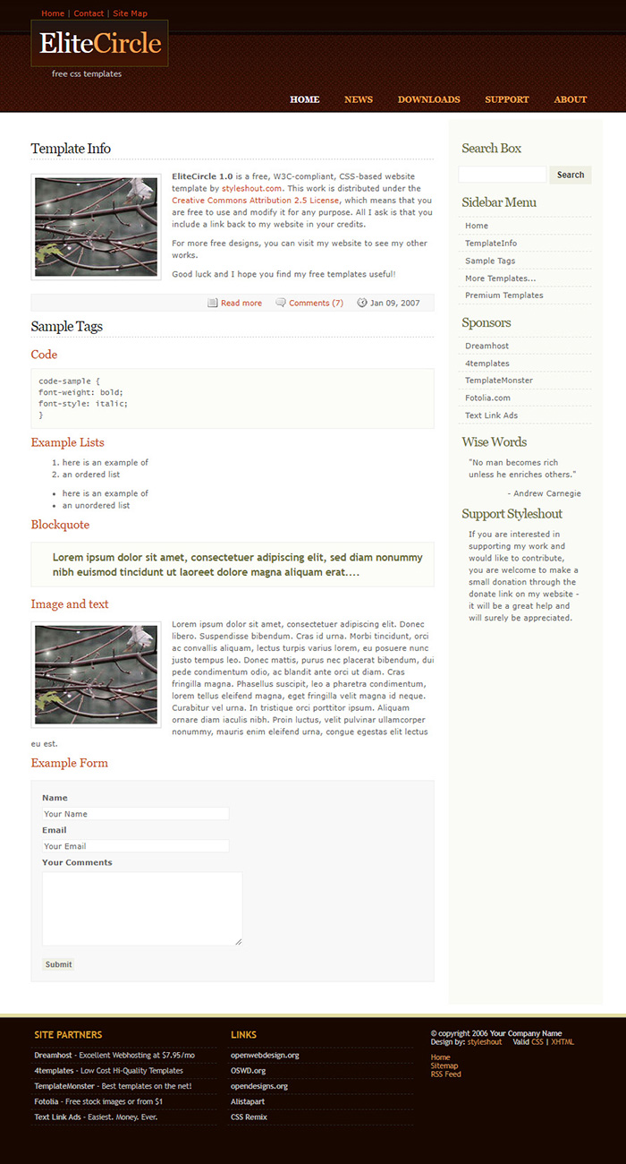 Free Hardware Store Website Template Free Website Templates HTML5 