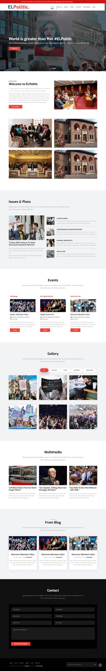 Free ELPolitic Website Template