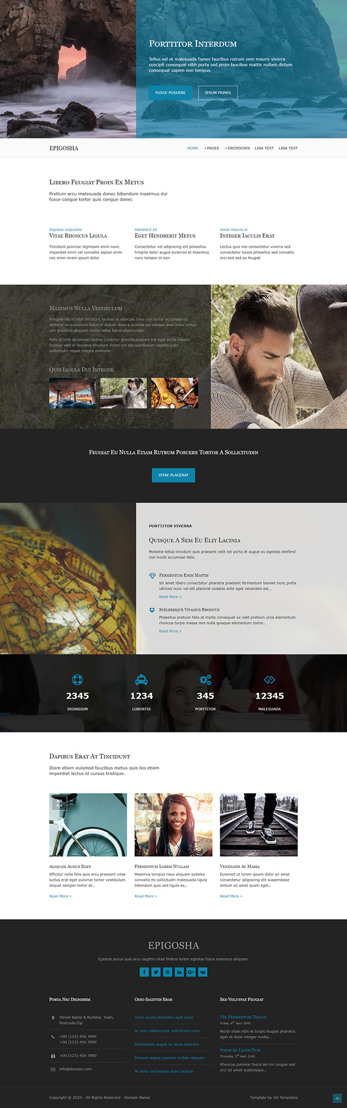 Free 3D Portfolio Website Template - Free Website Templates, HTML5 ...