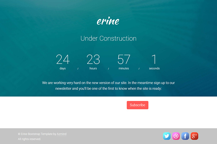 Free Erine Website Template