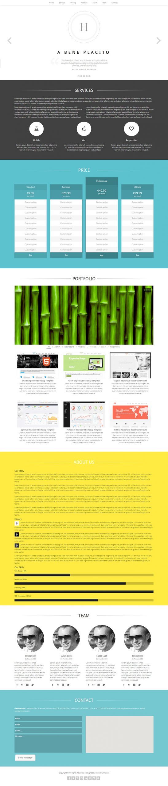Free Essentia Website Template