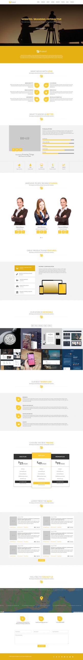 Free Ethanol Website Template