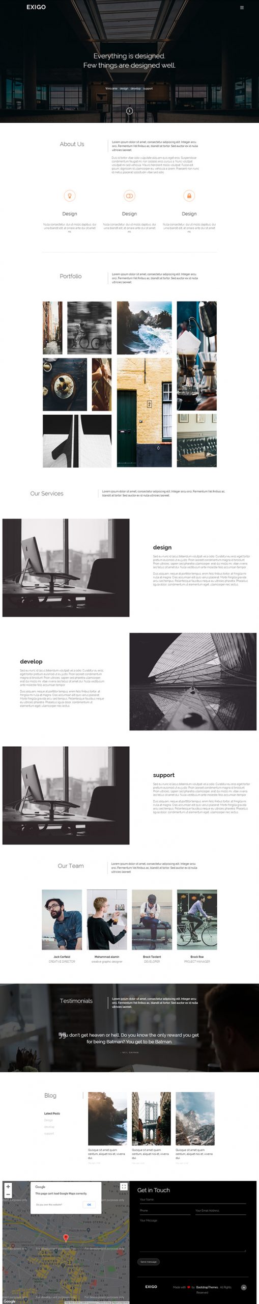 Free Exigo Website Template