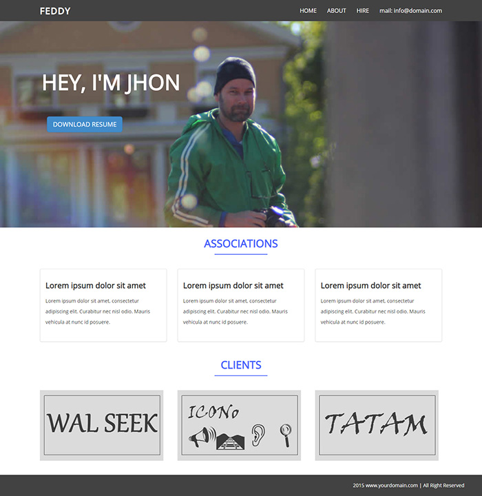 Free Feddy Website Template