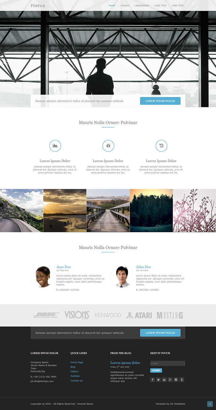 Free Fertile Website Template