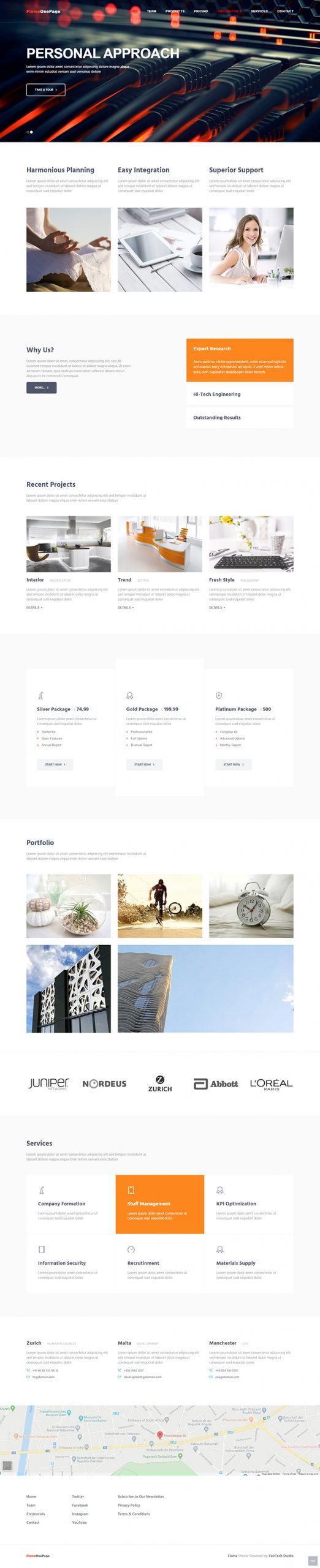 Free Flame Website Template