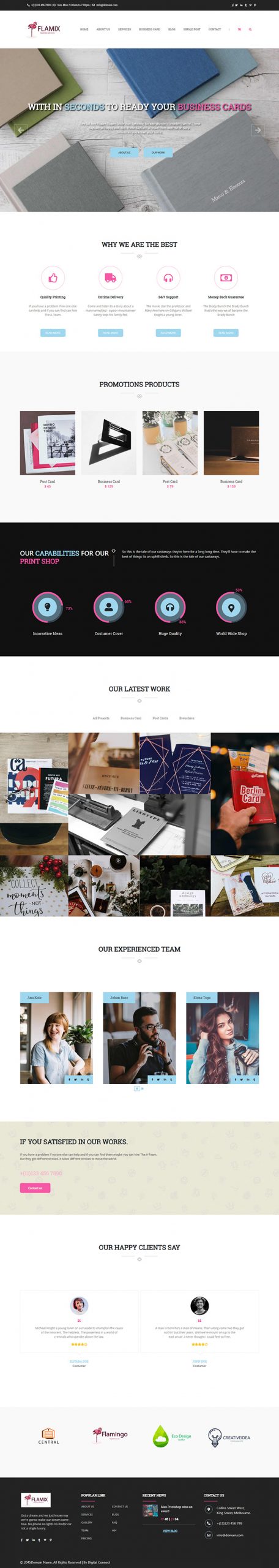 Free Flamix Website Template