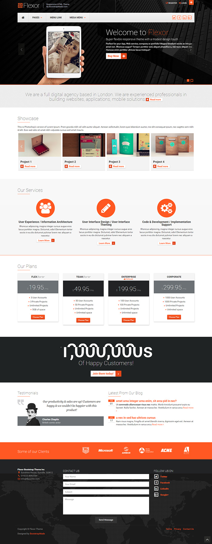Free Flexor Website Template