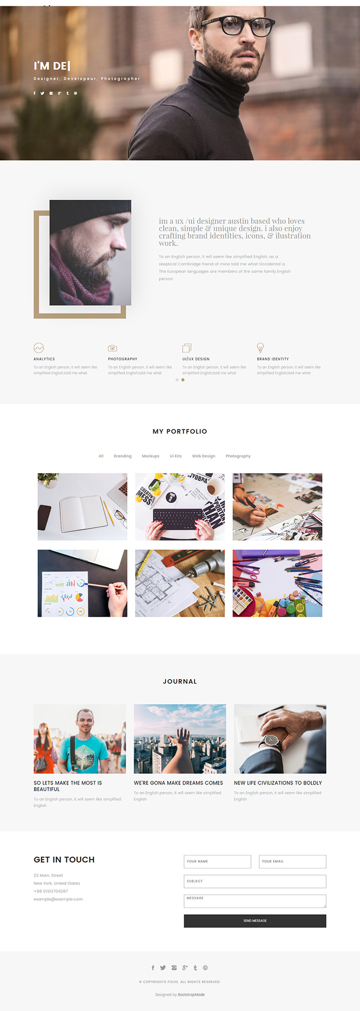 Free Folio Website Template