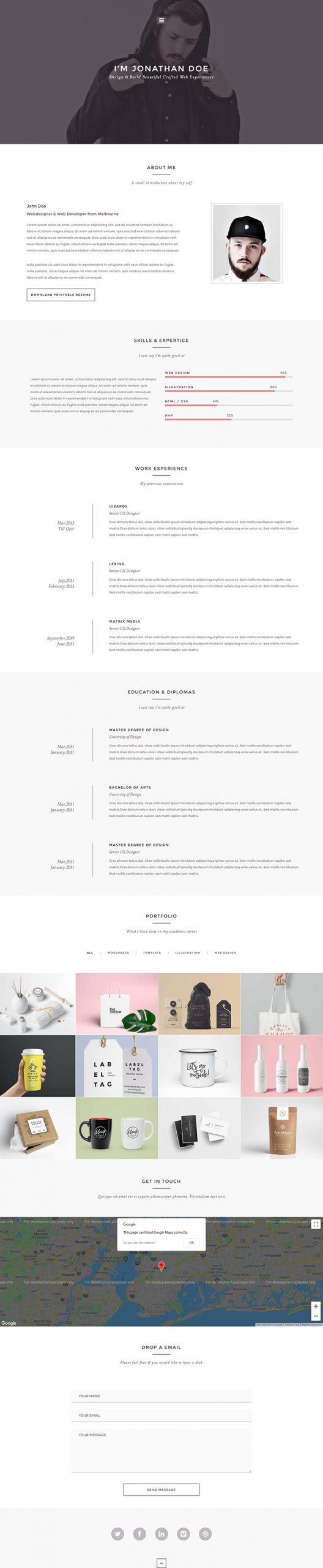 Free Folio Website Template