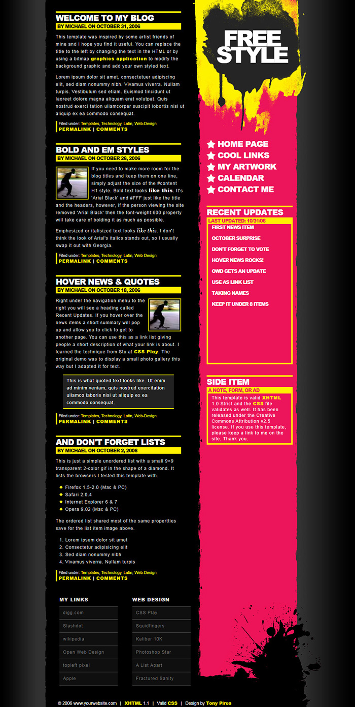 Free Free Style Website Template