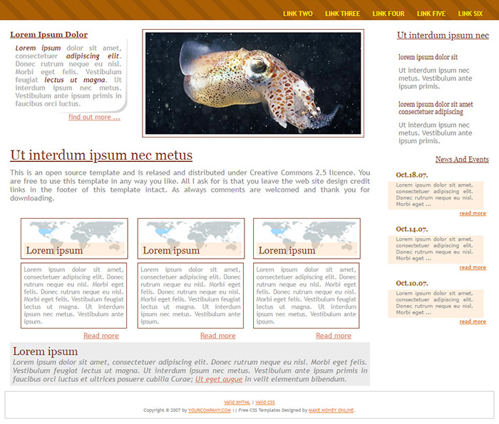 Free Freetemplate Website Template