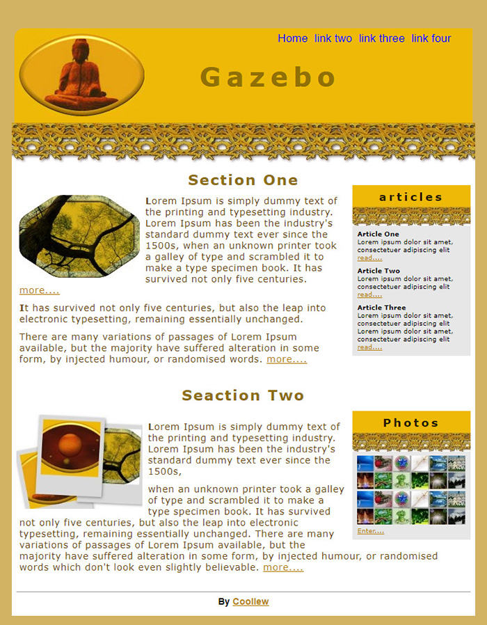 Free Gazebo Website Template