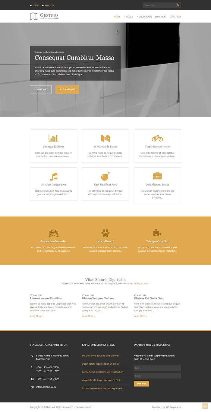 Free Gestpio Website Template