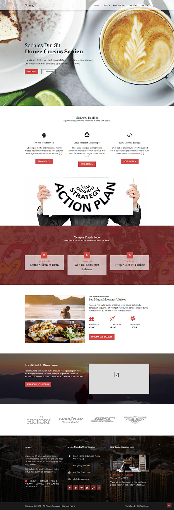 Free Gomag Website Template