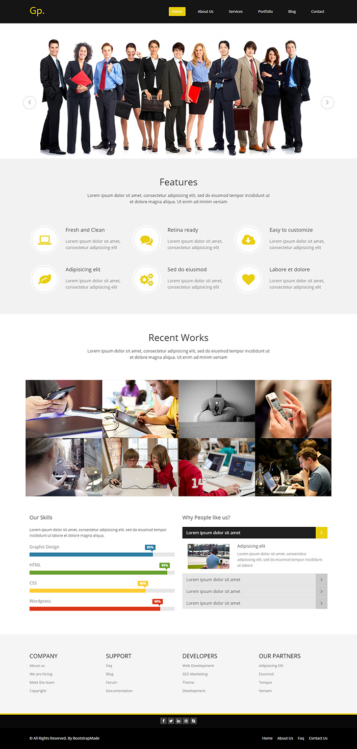 Free Gp Website Template