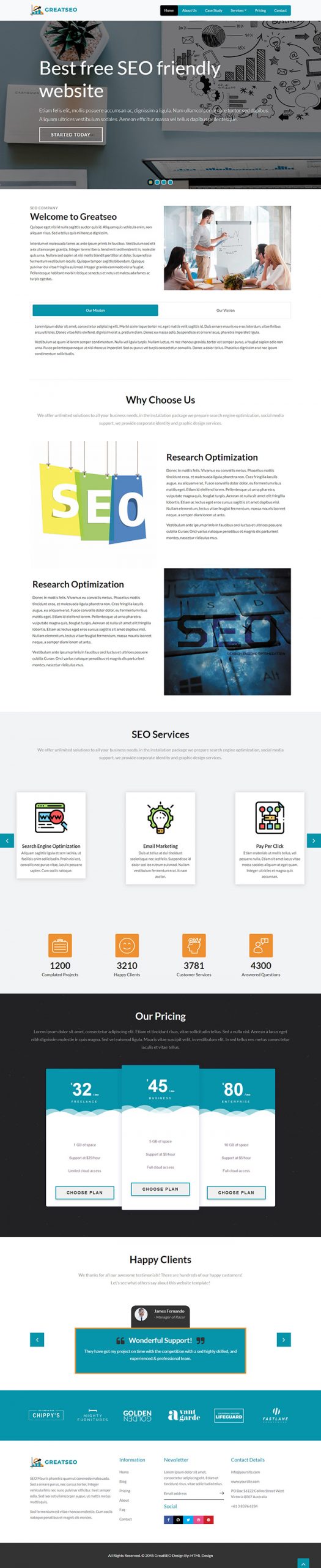 Free GreatSeo Website Template