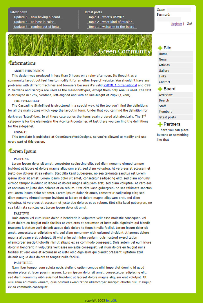 Free Green Community Website Template - Free Website Templates, HTML5 ...