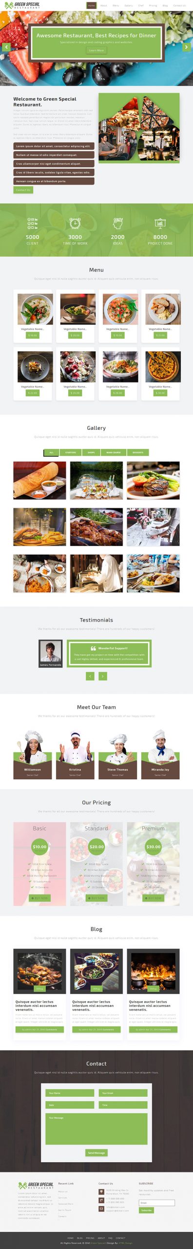 Free Green Special Website Template - Free Website Templates, HTML5 ...